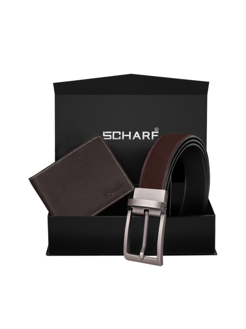 

SCHARF Men Black & Brown Solid Accessory Gift Set