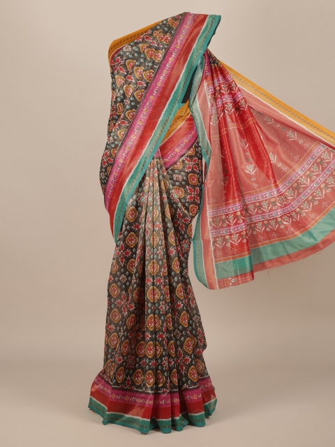 

Pothys Multicoloured Woven Design Jute Silk Saree, Multi