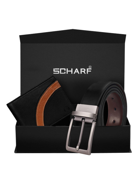 

SCHARF Men Black Solid Accessory Gift Set