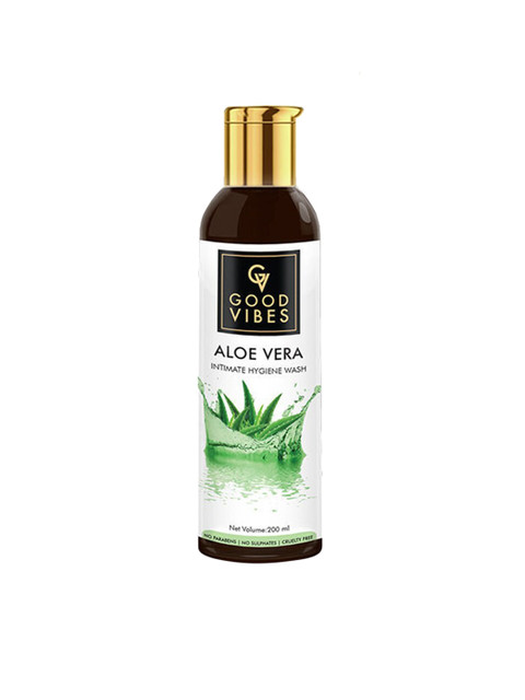 

Good Vibes Intimate Hygiene Wash - Aloe Vera - 200 ml, Transparent