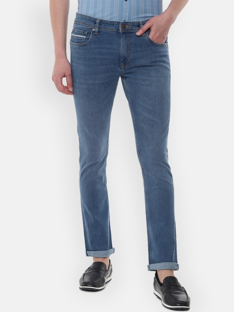 

Louis Philippe Jeans Men Blue Slim Fit Light Fade Stretchable Jeans
