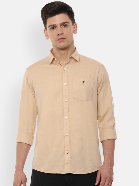 

Louis Philippe Sport Men Cream-Coloured Slim Fit Solid Casual Shirt