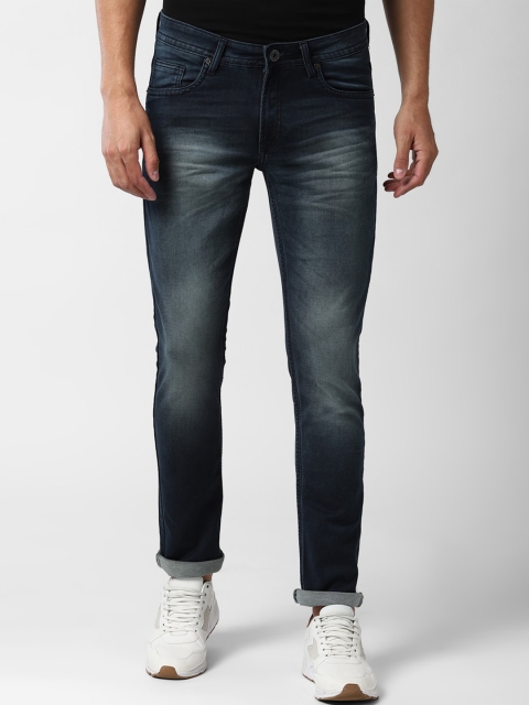

Peter England Casuals Men Navy Blue Slim Fit Heavy Fade Stretchable Jeans