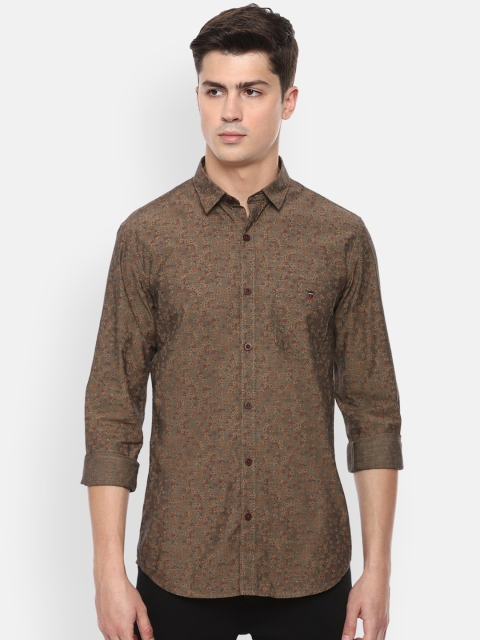 

Louis Philippe Sport Men Brown Slim Fit Printed Casual Shirt