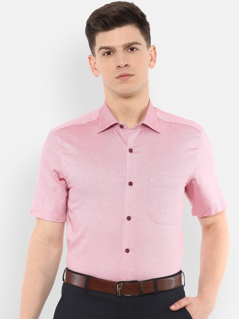 

Louis Philippe Men Pink Regular Fit Solid Casual Shirt