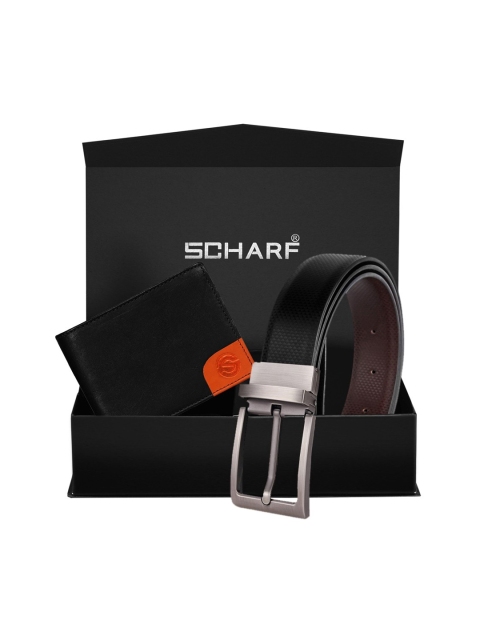 

SCHARF Men Black & Brown Solid Genuine Leather Accessory Gift Set