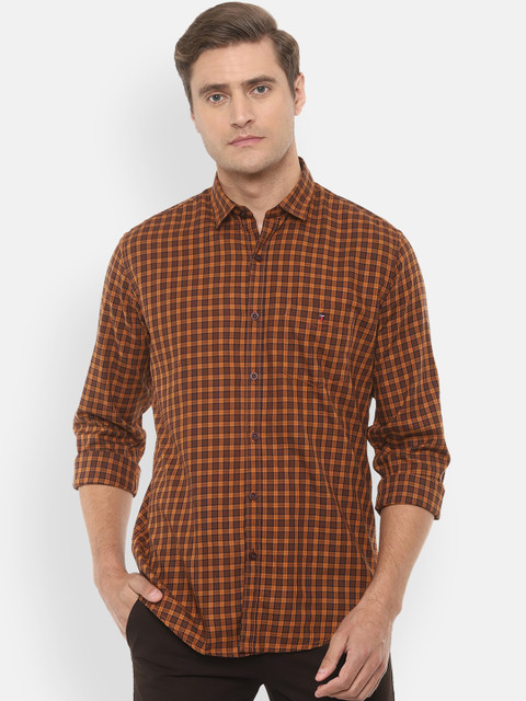 

Louis Philippe Sport Men Brown Slim Fit Checked Casual Shirt