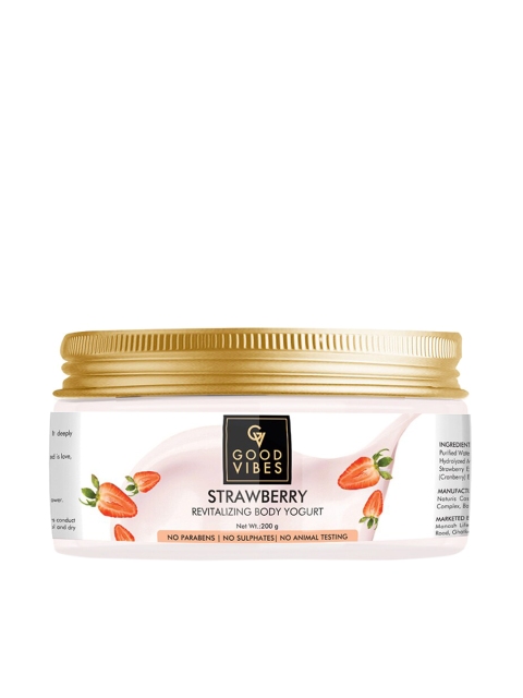

Good Vibes Strawberry Revitalizing Body Yogurt - 200 g, Transparent