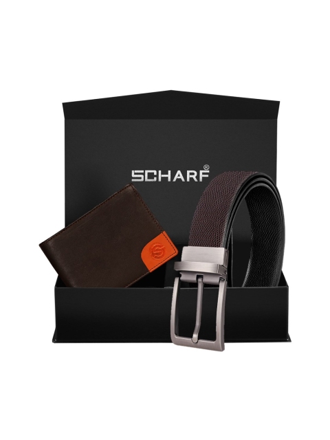 

SCHARF Men Brown Solid Genuine Leather Accessory Gift Set