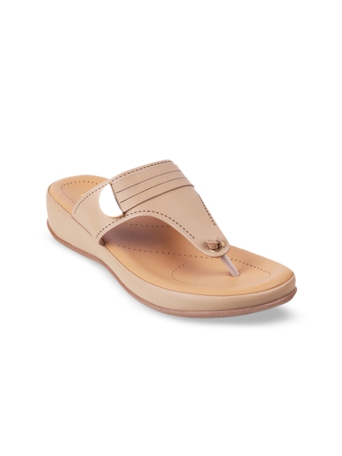 

Metro Women Beige Solid Sandals