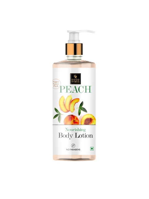 

Good Vibes Peach Nourishing Body Lotion 500ml, Transparent
