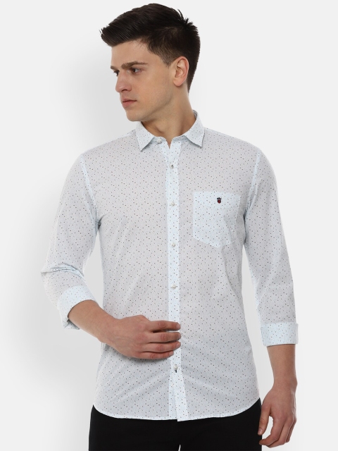 

Louis Philippe Sport Men White Slim Fit Cotton Printed Casual Shirt