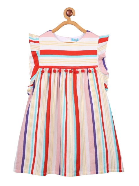 

Miyo Multicoloured Striped A-Line Dress, Multi