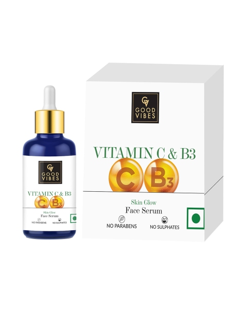 

Good Vibes Vitamin C & Vitamin B3 Skin Glow Face Serum 30 ml, Transparent