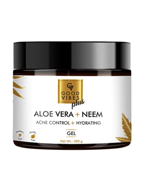 

Good Vibes Aloe Vera & Neem Acne Control Hydrating Gel 300g, Transparent