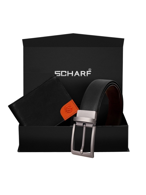 

SCHARF Men Black & Brown Solid Genuine Leather Accessory Gift Set