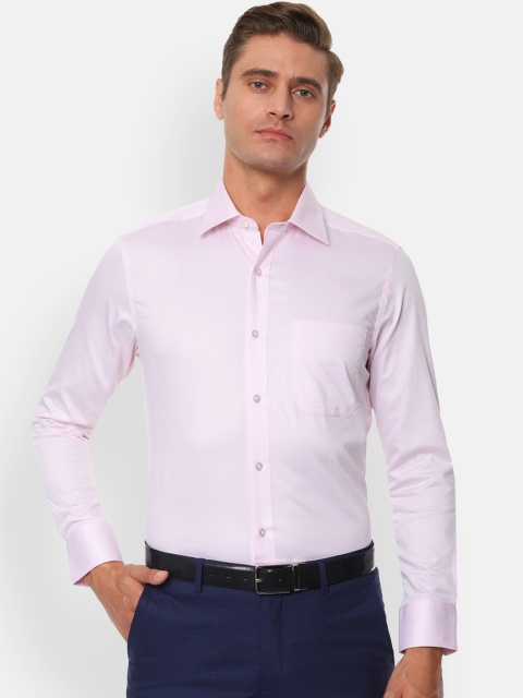 

Louis Philippe Men Pink Regular Fit Solid Pure Cotton Casual Shirt