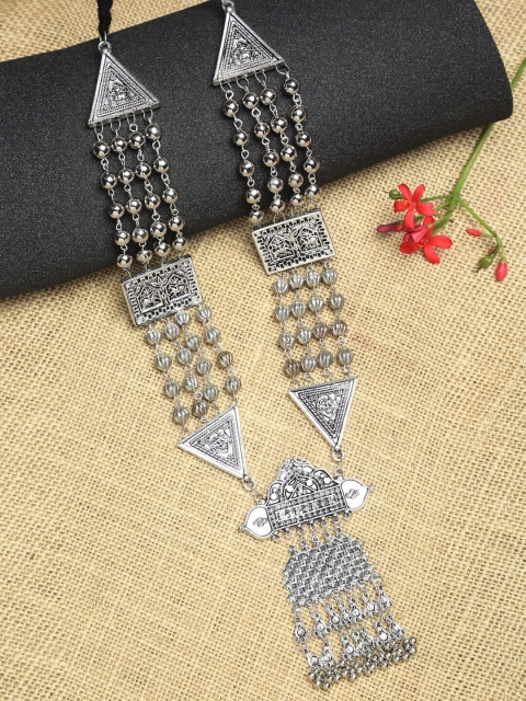 

NEUDIS Silver-Toned Alloy Rhodium-Plated Necklace