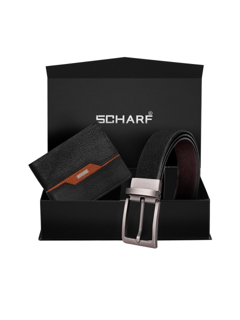 

SCHARF Men Black & Brown Solid Genuine Leather Accessory Gift Set