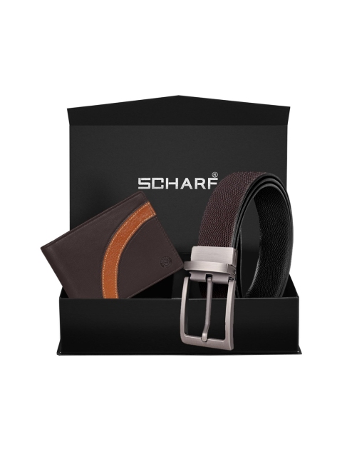 

SCHARF Men Brown Solid Accessory Gift Set
