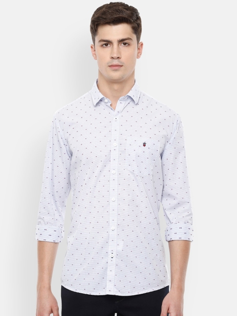 

Louis Philippe Sport Men White Slim Fit Self-Design Casual Shirt