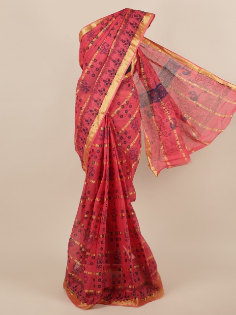 

Pothys Red Printed Pure Cotton Saree