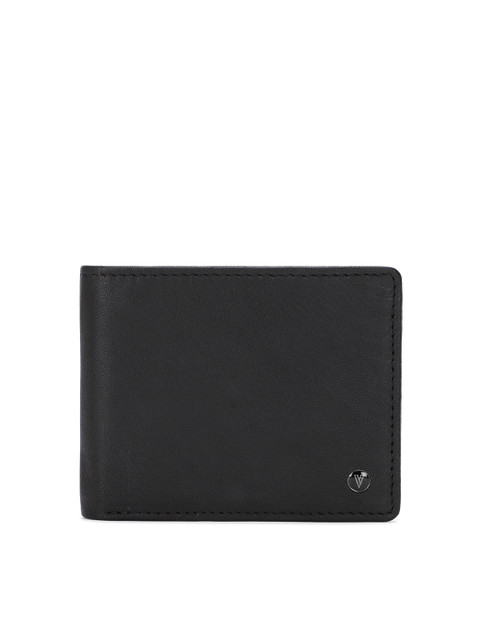 

Van Heusen Men Black Textured Two Fold Wallet