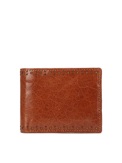 

Van Heusen Men Brown Textured Leather Two Fold Wallet