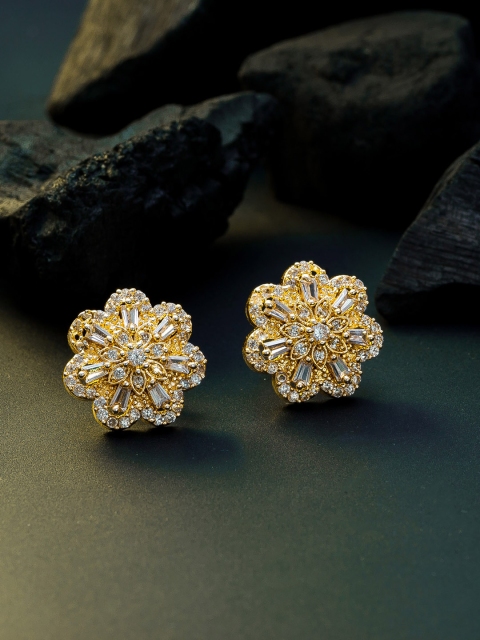 

aadita Gold-Plated Handcrafted Contemporary Studs