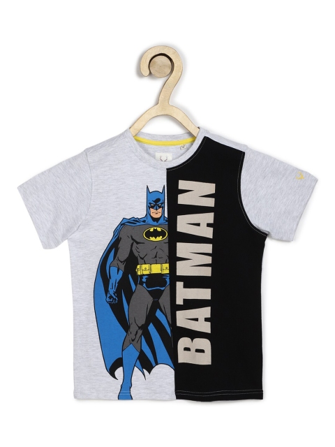 

Allen Solly Junior Boys Grey Batman Printed Round Neck Cotton T-shirt