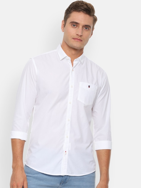 

Louis Philippe Sport Men White Slim Fit Solid Casual Shirt