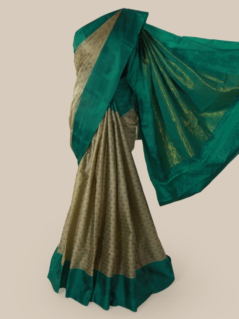 

Pothys Olive Green Woven Design Pure Silk Saree