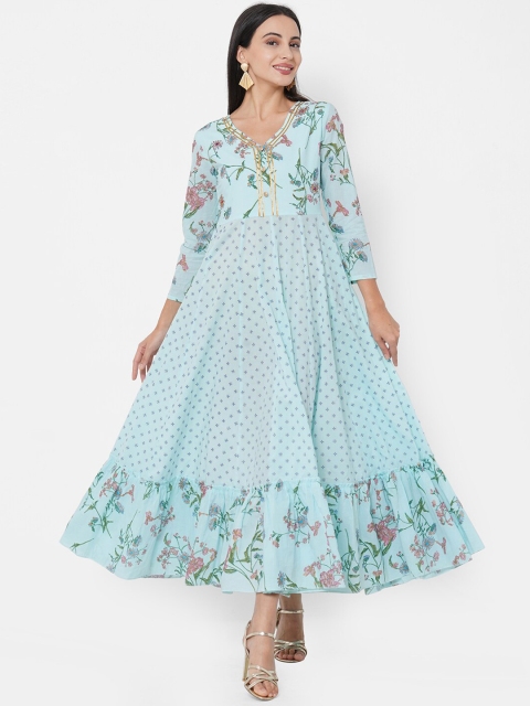 

FASHOR Blue Floral Maxi Dress