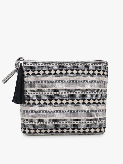 

Anekaant Black Striped Sling Bag