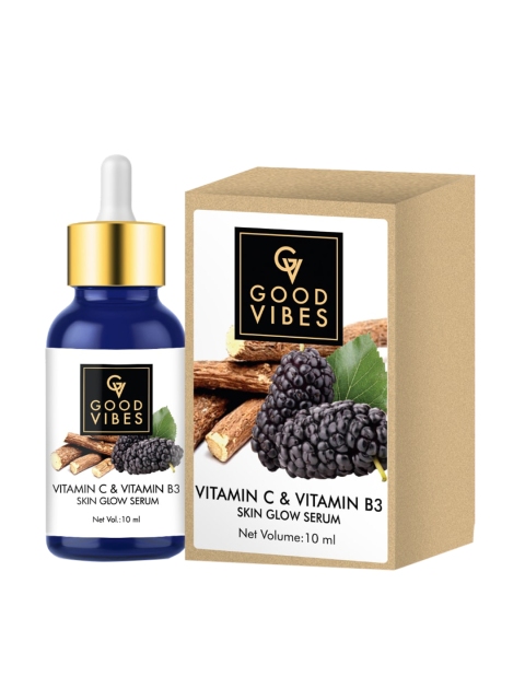 

Good Vibes Set Of 2 Rose Glow Toner 120 ml & Vitamin C & Vitamin B3 Skin Glow Serum 10 ml, Transparent