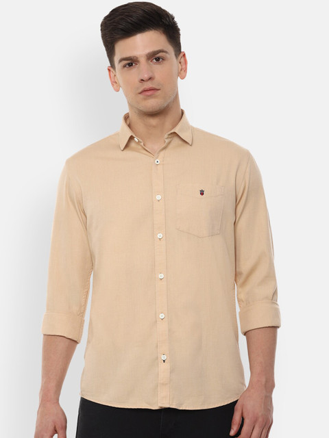 

Louis Philippe Sport Men Beige Cotton Slim Fit Solid Casual Shirt