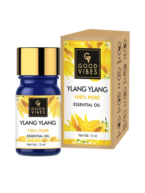 

Good Vibes 100% Pure Ylang Ylang Essential Oil 5 ml, Transparent