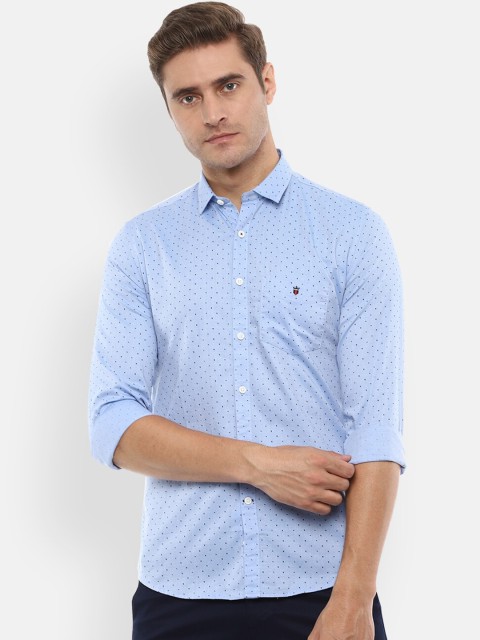 

Louis Philippe Sport Men Blue Slim Fit Cotton Printed Casual Shirt