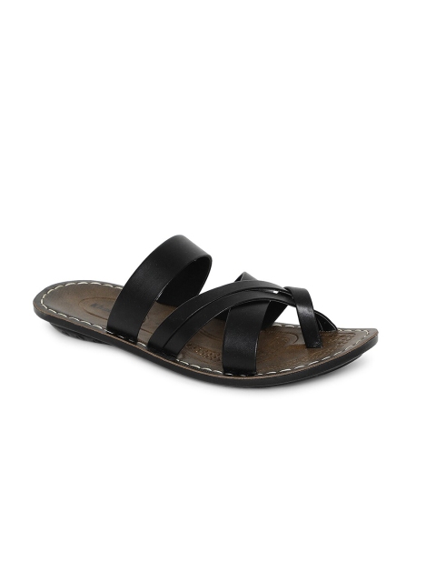

Khadims Men Black & Brown Comfort Sandals