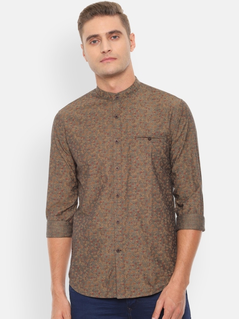 

Louis Philippe Sport Men Brown Slim Fit Cotton Printed Casual Shirt