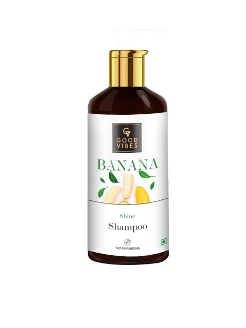 

Good Vibes Shine Shampoo - Banana - 300 ml, Transparent