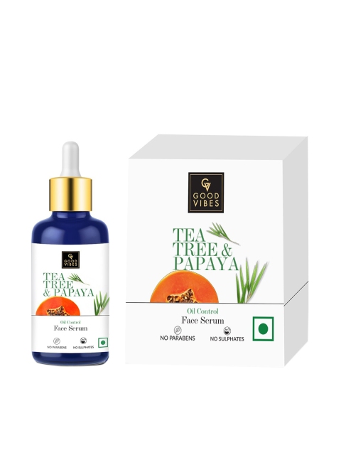 

Good Vibes Oil Control Serum - Tea Tree & Papaya - 30 ml, Transparent