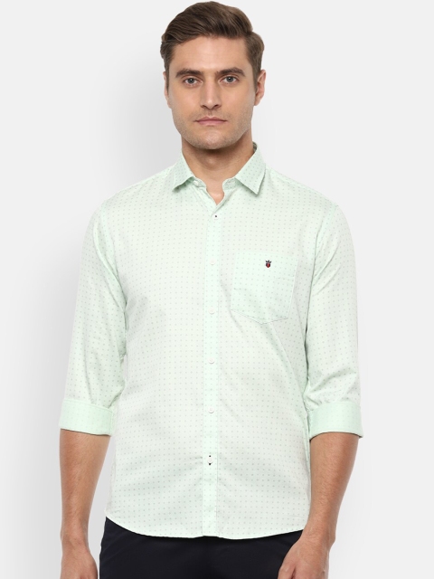 

Louis Philippe Sport Men Green Slim Fit Cotton Printed Casual Shirt