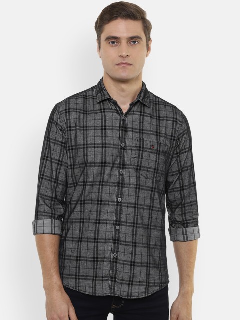 

Louis Philippe Sport Men Grey Slim Fit Checked Casual Shirt