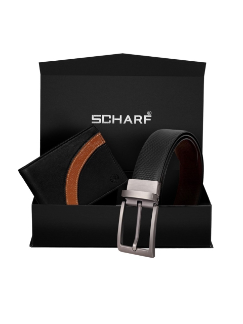 

SCHARF Men Black Solid Accessory Gift Set