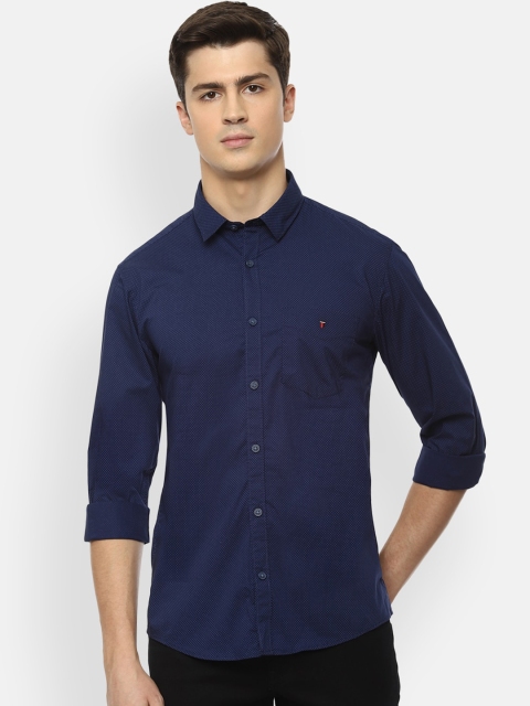 

Louis Philippe Sport Men Navy Blue Slim Fit Solid Casual Shirt
