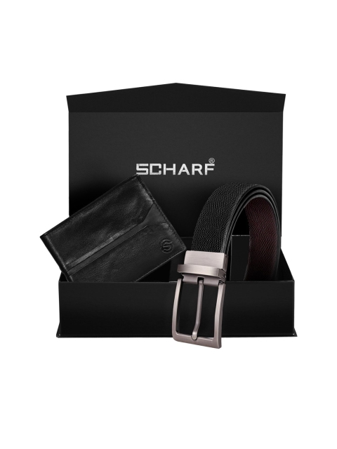 

SCHARF Men Black Textured Accessory Gift Set