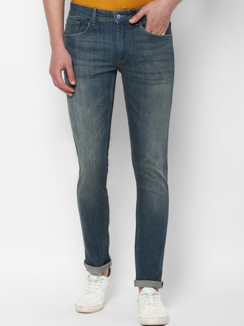 

Allen Solly Men Blue Faded Cotton Mid-Rise Jeans