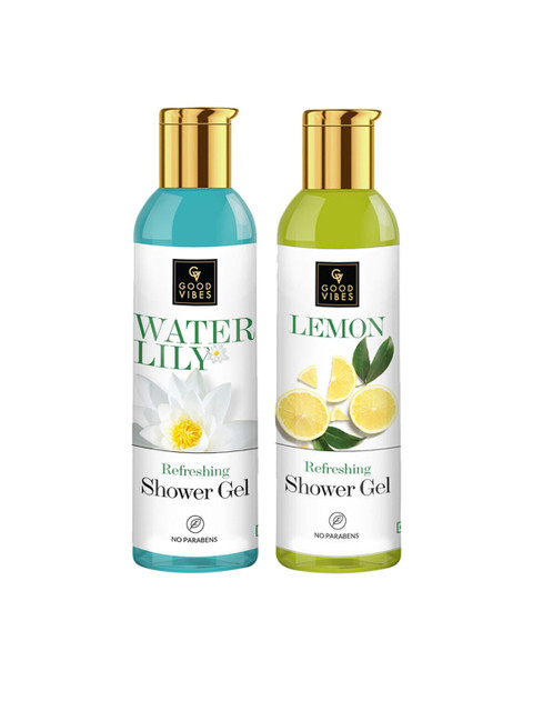 

Good Vibes Refreshing Shower Gel Combo 400 ml, Transparent