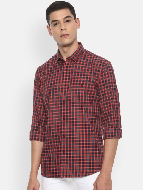 

Louis Philippe Sport Men Red Slim Fit Checked Casual Shirt